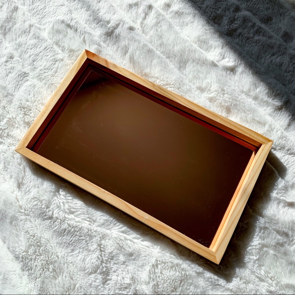 Urban Outfitters Blush Glass Catch-All Tray